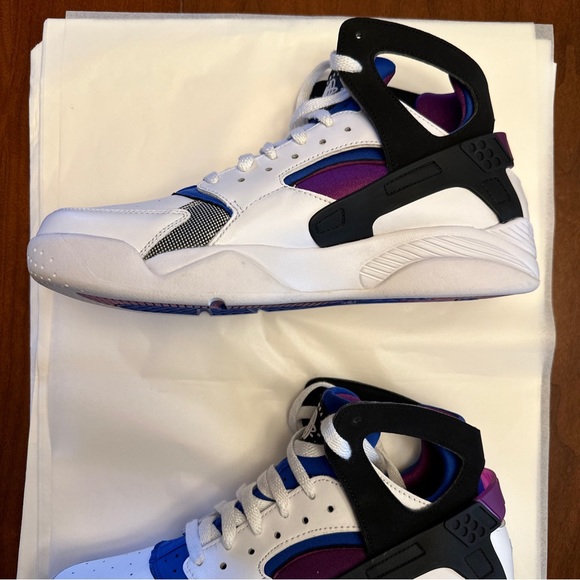 Nike Air Flight Huarache OG Varsity Purple Blue Sneakers FD0183-101 Mens Size 10 - Picture 5 of 14